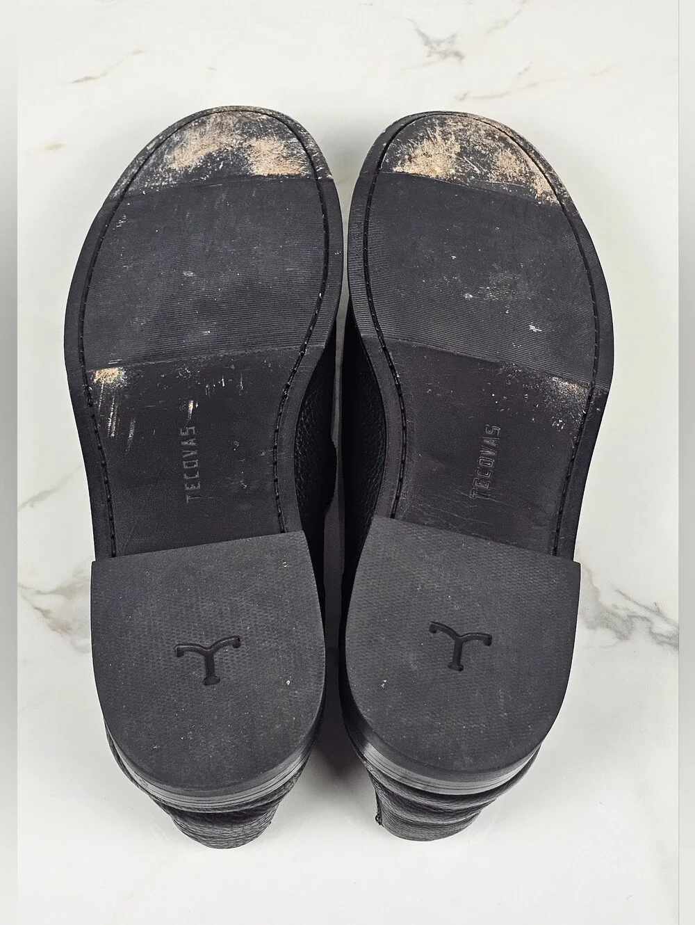 Tecovas The Monterrey Black  Leather Venetian Slip-On Loafers (Men’s Size 13 D)
